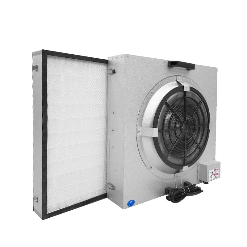 BFU Bottom-Access FFU Fan Filter Unit with Compact 620x620x350mm Design for Vibration-Free Cleanroom Air Purification