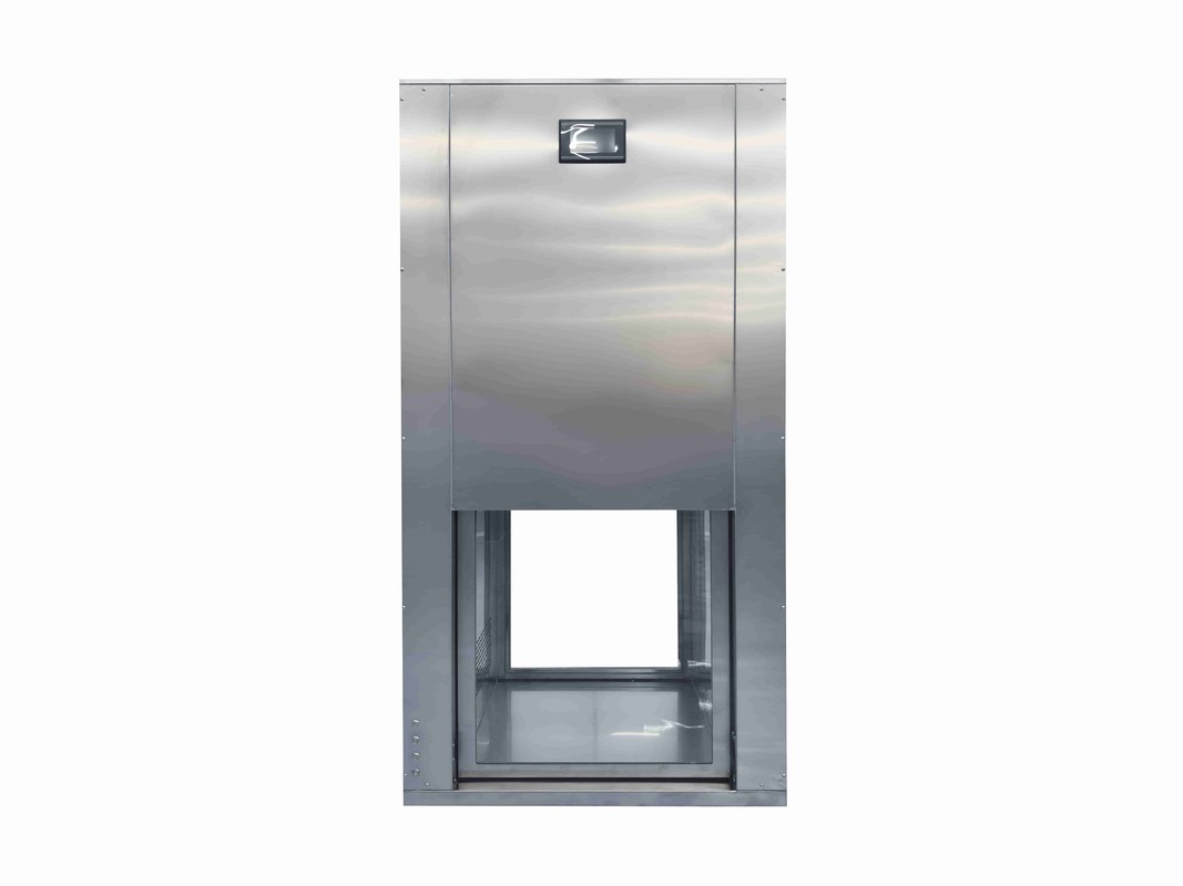 Vertical Lift Door Laminar Flow Pass-Through Cabinet with HEPA Filter and SUS304 Stainless Steel Construction