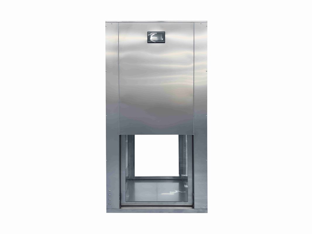 Vertical Lift Door Laminar Flow Pass-Through | HEPA H14 Filter | SUS304 Stainless Steel