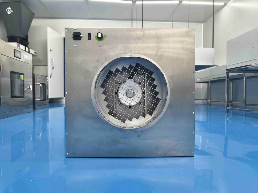 Reverse Suction Fan Filter Unit with Flange Port and High-Efficiency Filtration for Cleanrooms